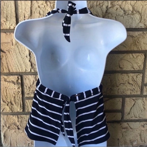 Anne Cole Stripped Swim Top Blue & White 
Size 12 - Picture 5 of 9